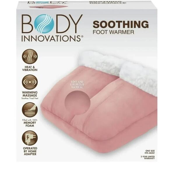 Body Innovations Soothing Foot Warmer and Massager, New in Box Gift Ready - Picture 1 of 7